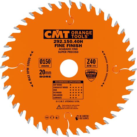292.150.40H HOJA DE CORTE DE PRECISIÓN HW 150x2,4/1,4x20 Z40 ATB