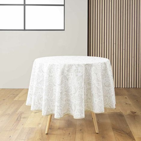 Nappe de table avec décor brillant, LEYA, Ø 180 cm (1/4)