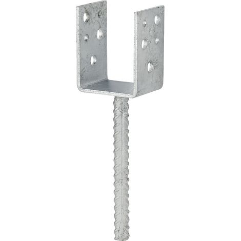 Vormann Leichte Stützenschuhe feuerverzinkt 81 x 50 x 80/230 mm Pfostenträger (1/2)