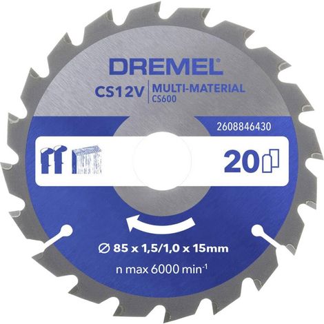Dremel Blueprint Hoja de sierra circular Multi-Material 85 x 1,5/1 x 15mm (CS600)