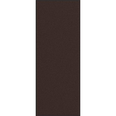 Paillasson marron antidérapant 115 x 300 cm durable design contemporain entrée en PP marron