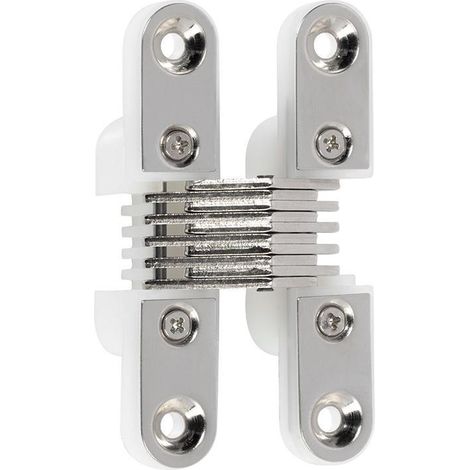 bisagra invisible para puerta 499 64,5x12,5 niquelado-blanco. (1/3)