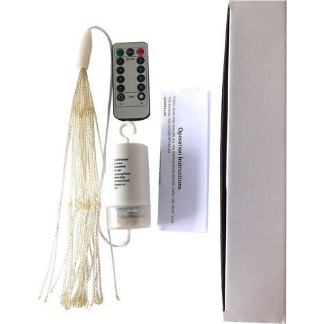 Angebot: 1 Stück LED-Feuerwerkslichter, 120 wasserdichte LED-Weihnachtslichter mit Fernbedienung für Schlafzimmer, Garten, Terrasse, Hochzeit, Party, Dekoration (warmes Licht) (1/5)