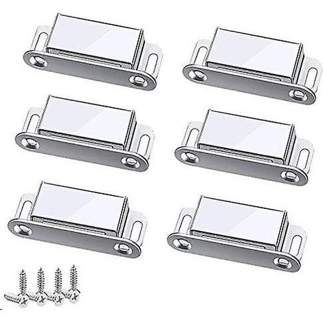 kg Magnetischer Türriegel aus Edelstahl mit Schrauben für Möbel, Schränke und Regale (1/5)