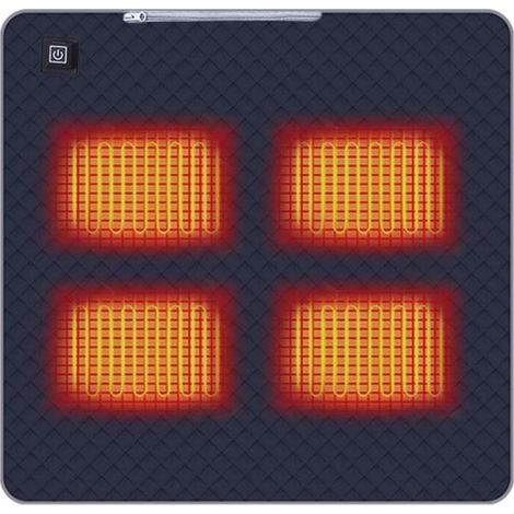 Coussin chauffant - Coussin de siège chauffant - Chauffage de siège auto - Coussin de siège chauffant portable USB - Coussin chauffant réglable pour siège de stade extérieur - Coussin chauffant pour c (1/5)