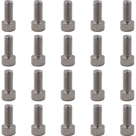 Ecleanfy - 20 vis à six pans creux en acier inoxydable pour fixation de porte-bidon de vélo (1/5)