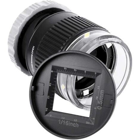 Loupe de 30x avec 3 LED et 3 lumières UV Lentille Oeil de Pigeon Vérification de billets de banque Loupe avec Échelle Loupe,Verre Optique, Outil d'Agrandissement (1/5)