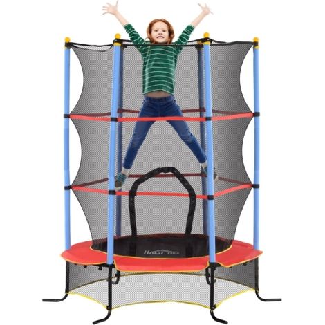 Kids Trampoline with Safety Net for Ages 3 to 10 - Perfect Outdoor Fun and Active Play for Children