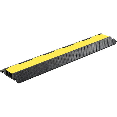 vidaXL Rampas de protección de cable 2 uds 2 canales goma 101,5 cm (1/2)