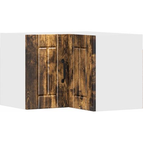 Maison Exclusive - Armario Esquinero de Pared LUCCA Roble Ahumado