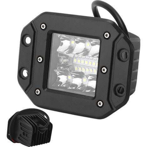 Projecteur de travail LED 5 pouces 42 W, protection IP67, lentille 4D, faisceau combiné spot/flood, antibrouillard, universel pour UTV/VTT (1/5)