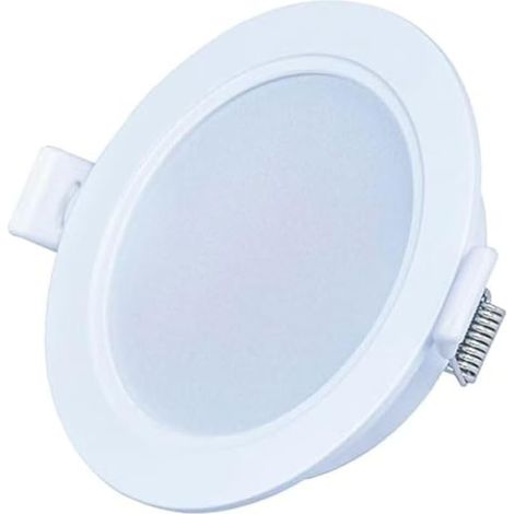 LED Downlight Intégré Projecteur Spotlight Lumière Neutre 4500K 6W AC185-240V Diamètre 95mm Trou Applicable 75mm Ultramince Anti-éblouissement IP44 Lampe Plafond -2PC (1/4)