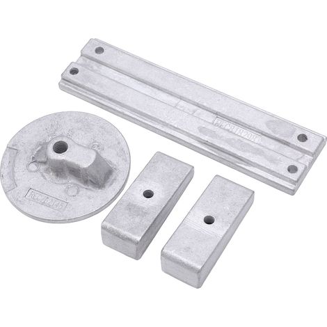 Kit Anodes Aluminium 818298A 826134A Anti-Corrosion Wedge pour Moteur Verado Optimax (1/5)