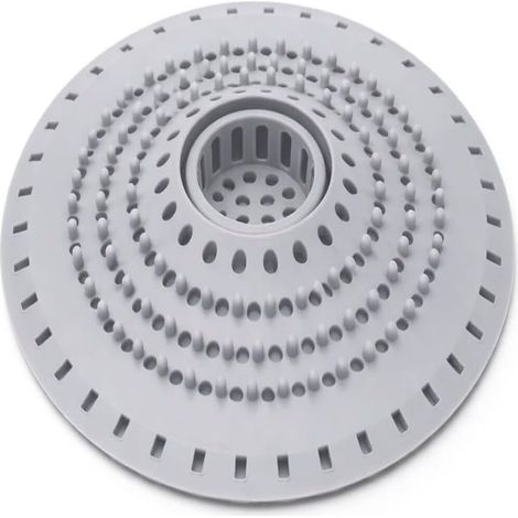 Filtre Cheveux,Silicone Souple,Ventouses Intégrées,Grille Douche,Baignoire Cuisine (1/5)