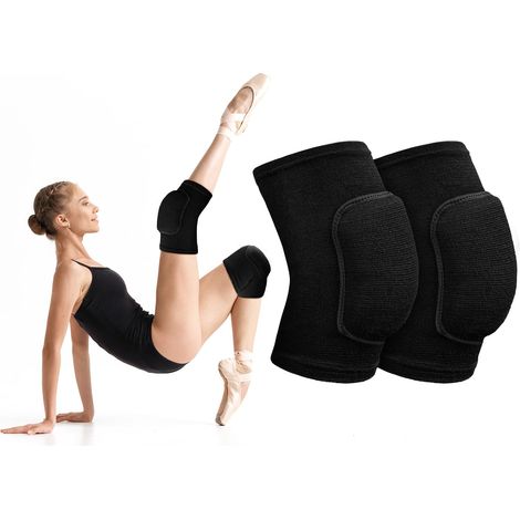 Genouillères de protection danse, sport, volley-ball, éponge épaisse antidérapante, pour danse/volley, taille L.