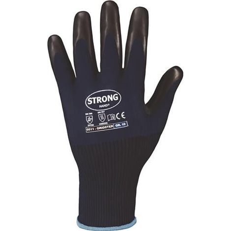 Guantes  GRIDSTER  Talla  11  azul  oscuro/negro  EN  388,  EN  407  EPI  II  STRONGHAND (1/4)