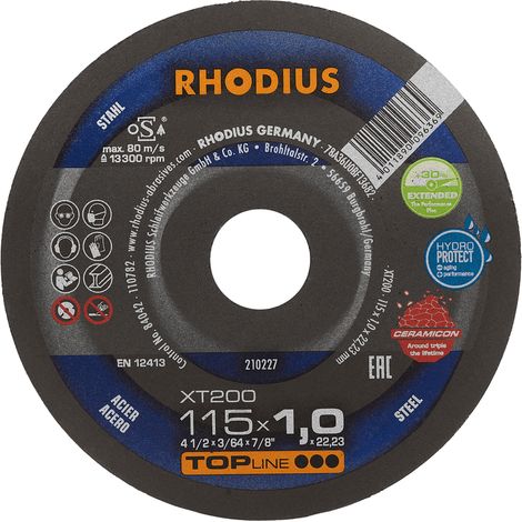 RHODIUS XT200, 25 Stück, 115 x 1,0 mm, Trennscheibe (1/3)