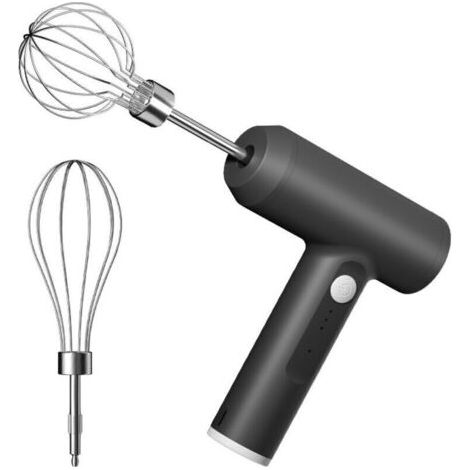 Batteur à oeufs électrique avec batteurs à deux fils Batteur à aliments Fouet à 3 vitesses Mélangeur à main sans fil vertical avec séparateur d'oeufs pour la cuisson de crème aux oeufs de gate (1/5)