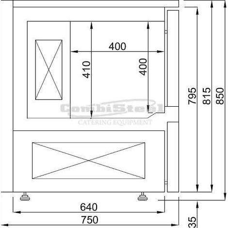 Cellule de refroidissement - 5 niveaux GN 1/1 - Combisteel (1/2)