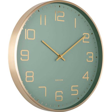 Horloge murale ronde Elegance Glow