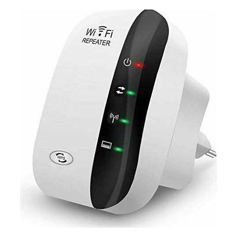 Répéteur WiFi -HAWUJ- 300M, 2.4GHz, amplificateur signal, WiFi-N - pour maison/bureau (1/3)