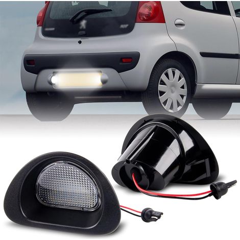 LED Éclairage de Plaque d'immatriculation, LED Feux Plaque Immatriculation avec Canbus Sans Erreur 2835 SMD pour 107 2005-2014 C1 2005-2013, 2 Pièces (1/5)
