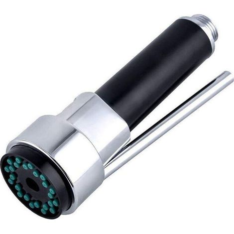 Douchette Robinet Cuisine Laiton Douchette Evier Cuisine Rétractable Mitigeur Douchette Remplacement pour Robinet Douchette Extensible, Chromé, G1/2, (1/4)