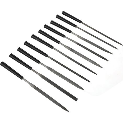 Petit ensemble de limes à aiguilles, Durable, haute dureté, manche en plastique, façonnage, polissage, Kit de sculpture (1/5)