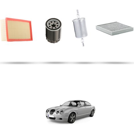 Kit tagliando 4 filtri compatibile con Jaguar S-Type (X200) 2.5 V6 147kw dal 2002 (1/5)