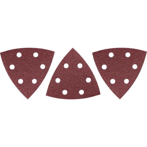 Lot de 3 papiers de verre pour ponceuse 93 x 93 x 93 cm Grain 80 (1/5)