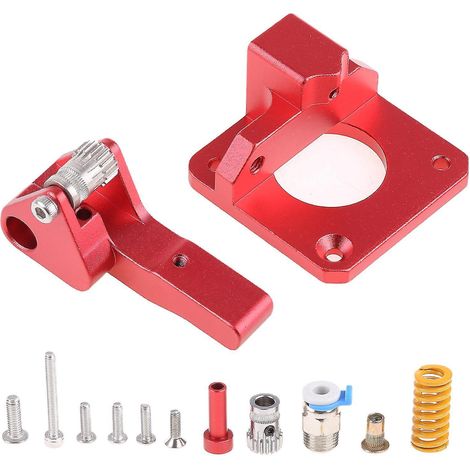 Bloc d'extrusion Bowden en aluminium 1,75 mm pour Creality CR10S Pro rouge