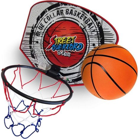 Mini Tabellone Canestro 18cm + Palla Basket Con Rete Pallacanestro Bambini Giocattolo