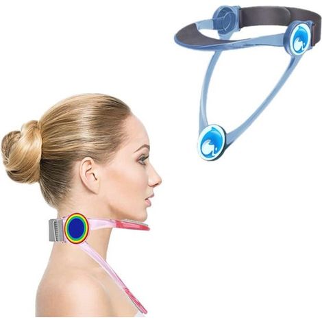 Collarín cervical ajustable para soporte de cuello y corrección de postura de espalda - Ligero y portátil
