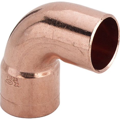 Viega Winkel 90° kurz i/a Lötwinkel Löt 95092 in 18mm Kupfer 101169 (1/3)