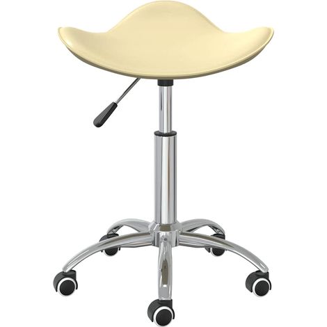 Maison Exclusive - Bürostuhl Creme Kunstleder (1/5)