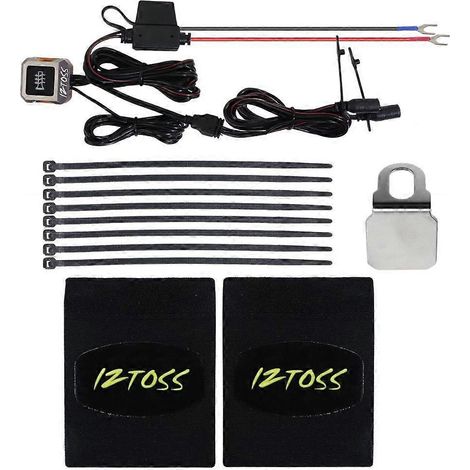 Beheizbare Motorradlenkergriffe mit USB-Anschluss und Temperaturregelung, rutschfeste Griffe für Motorradlenker, temperaturverstellbarer Lenkerbezug.