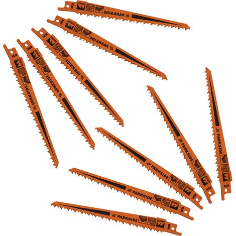 Sägeblätter Parkside Akku Astsäge PASA 20-Li A1 LIDL IAN 351743 10 Stück Säbelsägeblatt für Holz