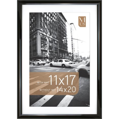 Grand cadre photo de 35,6 x 50,8 cm - Affichage photo de 27,9 x 43,2 cm avec passe-partout ou 35,6 x 50,8 cm sans passe-partout - Cadre photo vertical et horizontal pour photos (1/5)
