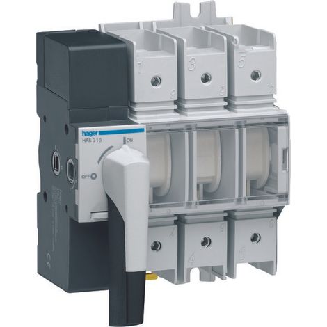 Interruttore sezionatore rotativo modulare con apertura visibile 3P 160A, grandezza 4 (1/4)