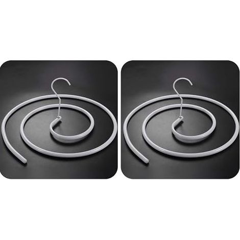2 cintres spirale - Pour couettes, draps - Ronds (1/5)
