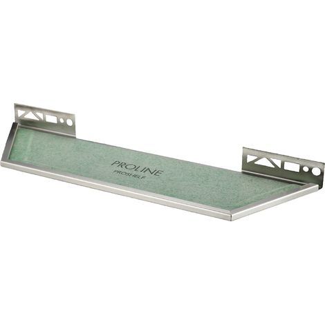 PROSHELF T mit PRODECOR Q Edelstahl V2A, 11mm, verchromt, 525x140 mm