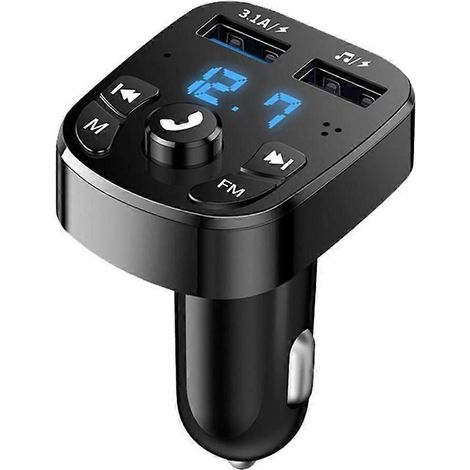 Émetteur FM Bluetooth pour voiture avec chargement USB et appels mains libres (1/5)