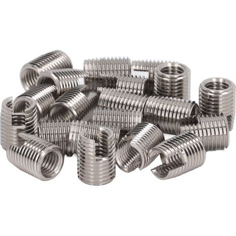 20 vis en acier inoxydable 302, inserts taraudés M10x1,5 à M14x1,5, longueur 18 mm, visserie autoperceuse pour métal, lot de 20 pièces, fixation robuste. (1/5)