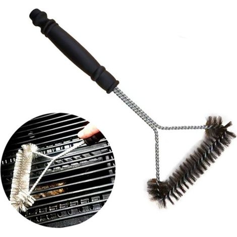 Brosse de nettoyage pour barbecue en acier inoxydable de 30 cm (1/5)