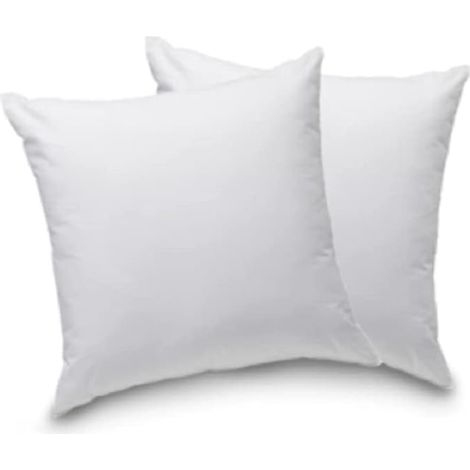 Oreiller confort 2 pièces - fibre synthétique - blanc (1/4)