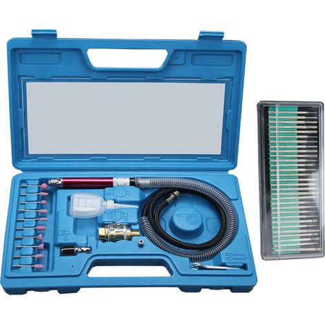 MINI SMERIGLIATRICE FLESSIBILE PNEUMATICA CON ACCESSORI A PENNA (1/4)