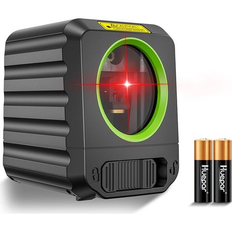 Niveau Laser Huepar Auto-Nivelant Laser à Ligne Croisée Verticale et Horizontale Outil Laser d'Alignement 100 Pieds Pour Accrocher des PhotosApplication de Bricolage Batterie Inclus-B011R (1/5)