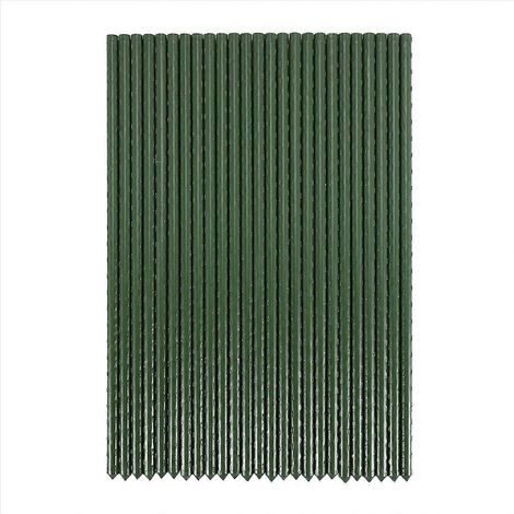 Lot de 25 tuteurs de jardin en métal recouvert de plastique, pour arbres, 40 cm (1/5)