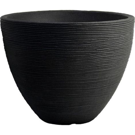 Blumentopf "Rillen" Pflanzgefäß Übertopf ø40cm x H31cm aus Kunststoff (1/5)