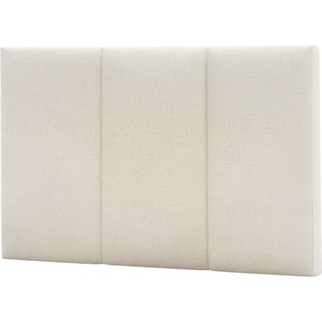 Cabecero de Cama 165 cm Navoi dormitorio Beige cabezal tapizado no desenfundable material melamina y poliéster